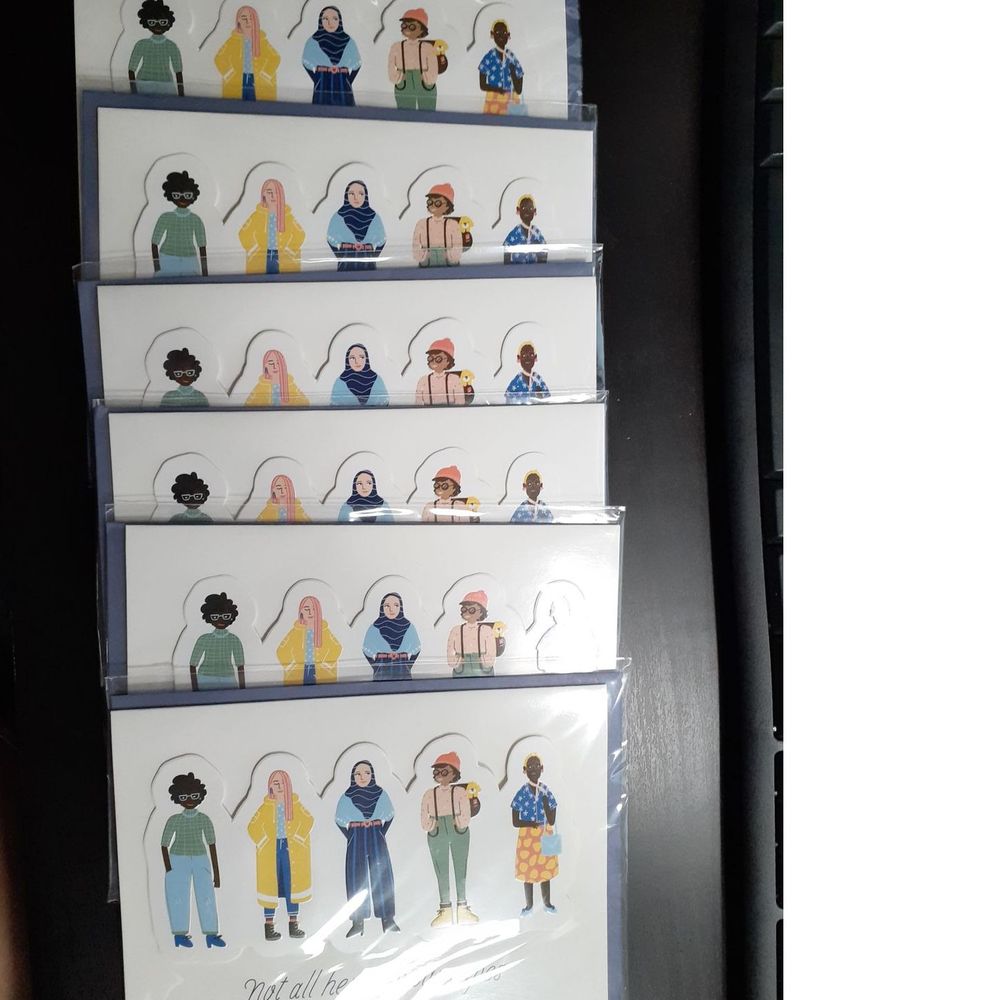 Lot of 6 Card  Envelope Not All Heroes Wear Capes - Picture 3 of 4